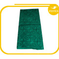 Moda Tecido de design verde Vestuário africano Guiné Brocado Fio de algodão Material Bazin Riche Soft Textiles China Factory Feitex